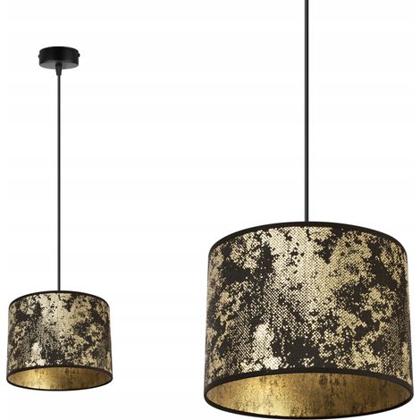 LAMPADA A SOSPENSIONE, LAMPADARIO DA SOFFITTO, PARALUME, MOTIVO ORO (1/5)