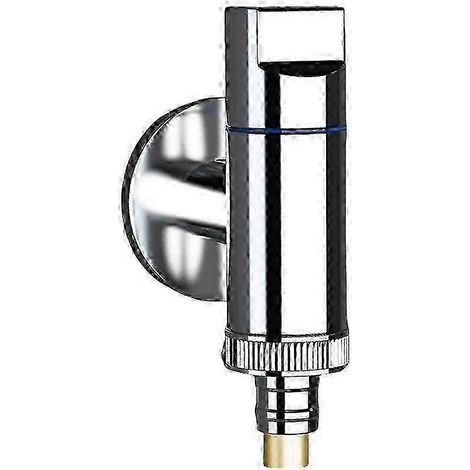 Adaptateur de robinet en laiton pour machine à laver, robinet d'eau froide simple, connecteur G1/2 G3/4, vanne argent (1/5)