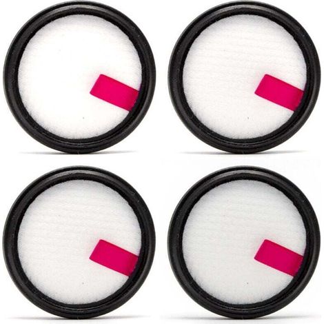 Pack de 4 filtros de repuesto para la aspiradora inalámbrica sin bolsa CecotecINSE K370/N370, modelo XU. Producto de calidad superior, duradero y fiable, fabricado con materiales seleccionados - KZQ (1/4)