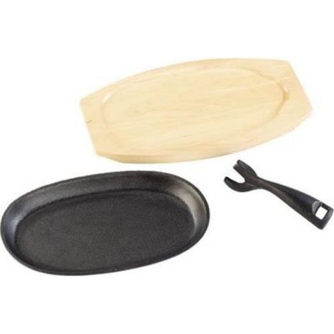 Plat en fonte avec poignée amovible - 24 cm (1/3)