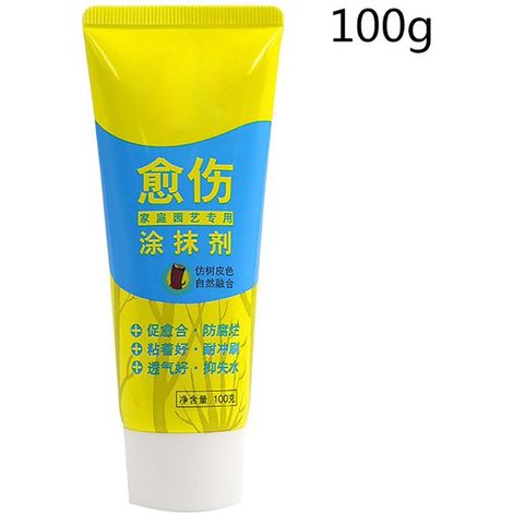 Pâte à Greffer Bonsai 100g avec Brosse Cicatrisant pour Plantes Paste de Pruning Agent de Soin de Taille Acrylique (1/5)