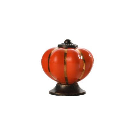 Tiradores y pomos de cerámica con forma de calabaza para armarios y cajones, tiradores decorativos para puertas de armarios, roperos, cómodas, cajones, muebles de cocina y herrajes para dormitorios.