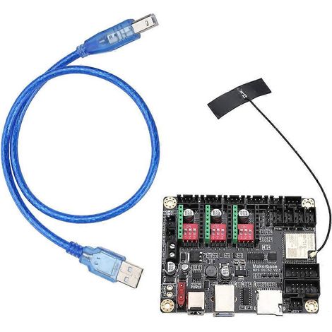 MKS DLC32 CNC-Desktop-Steuerungs-Motherboard, GRBL Offline-Steuerungs-Graviermaschine für 3D-Druck und Lasergravur.