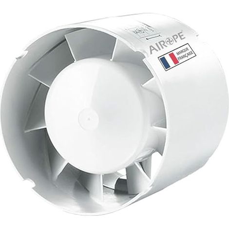 BA – 100-mm-Lüfter mit Geräuschdämpfung, 105 m³/h, 14 W, Inline-Kanal, axiale Abluftleistung, für Bad, WC, Toilette, Zelt, Gewächshaus, Küche, Büro, Garage (1/5)