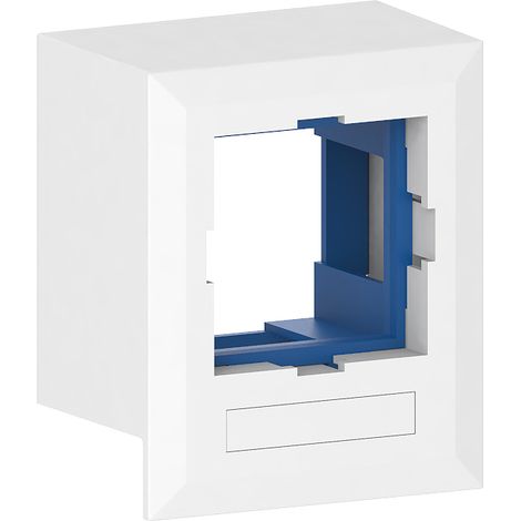 GGK BOITIER APPAREILLAGE 45X45 POUR MOULURE ÉLECTRIQUE 40X60MM BLANC 16701 (1/3)