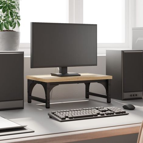 vidaXL Monitor Stand Sonoma Oak 37x23x14 cm Engineered Wood (1/5)