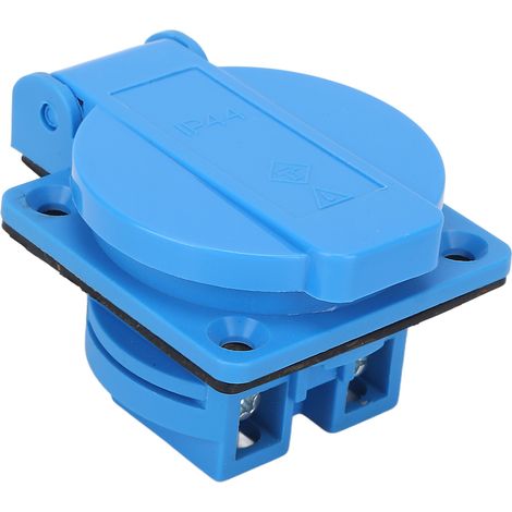 Wasserdichte, versenkte Industriesteckdose für Landwirtschaft, Docks, Wohnwagen und Camping. EU-Stecker (französischer Stecker). (1/5)