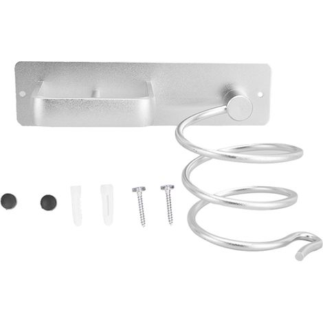 Wandmontierter Haartrocknerhalter aus Aluminiumlegierung – Haartrocknerhalter fürs Badezimmer mit farbiger Halterung (1/5)