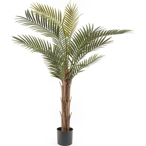 Palma con vaso, pianta artificiale decorativa verde da 150 cm per interno