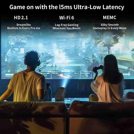 Projecteur multifonction pratique Android HD 1080p avec prise UE (1/5)