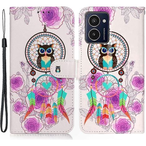 Étui en cuir pour HMD Pulse Pro avec porte-cartes, coque à motif élégant, protection robuste, pochette pratique, compatible téléphone, finition premium, design raffiné. (1/5)