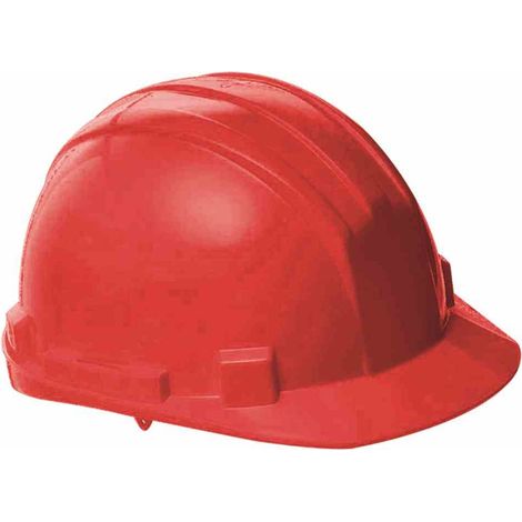 Schutzhelm verstell. rot mit Drehknopf