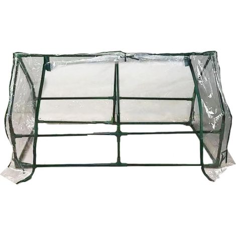 Mini invernadero de 120 x 60 x 60 cm, accesorio para plantas, pequeña cubierta portátil de PVC para jardinería, interior y exterior, armario de cultivo transparente. (1/4)