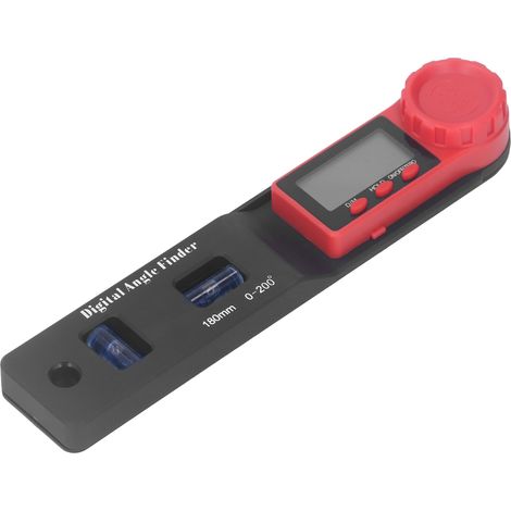 Rapporteur numérique 2-en-1 mini règle de mesure d'angle avec niveau à bulle bleu, écran LCD, pied à coulisse digital pour menuiserie et bricolage (1/5)
