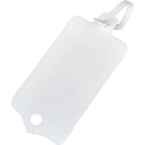 100 étiquettes vierges en plastique réutilisables pour étiquetage, porte-clés, étiquettes de rangement, étiquettes de marquage en plastique imperméables et inscriptibles. (1/5)