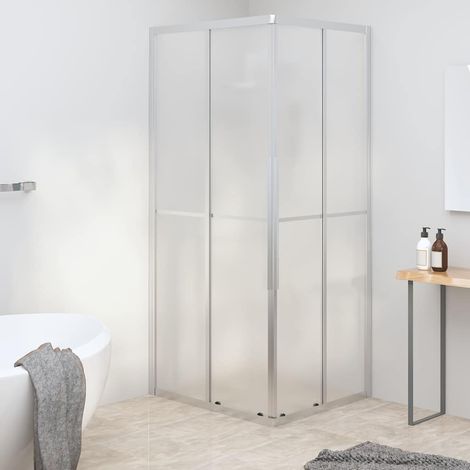 vidaXL Cabine de douche ESG dépoli 90x70x180 cm (1/5)