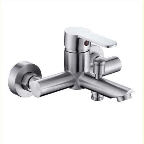 Robinet mitigeur en acier inoxydable Robinet de baignoire Robinet de bain (1/4)