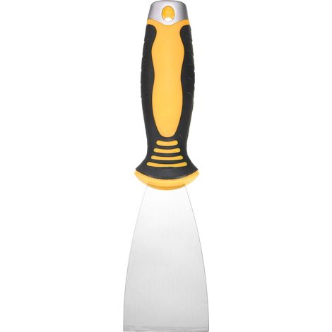 Couteau à Calfeutrage 2" Acier Haut Carbone Grattoir Peinture Flexible Outil Réparation Placo pour Enlever Ciment Papier Peint Boue Adhésif Ruban Avec Extrémité Marteau Métallique (1/5)