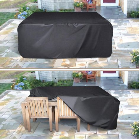 Housse pour mouvements de terrasse Oxford 210D imperméable, résistante aux UV et à la ventilation, protection complète contre la poussière du sol et les intempéries (1/5)