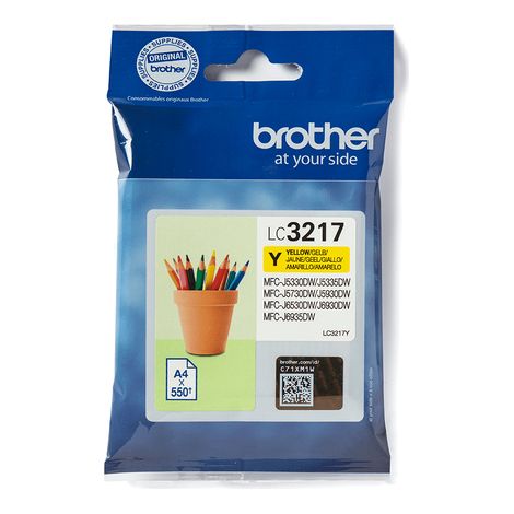 Brother LC3217Y Tintenpatrone, 1 Stück, Original Gelb (1/5)