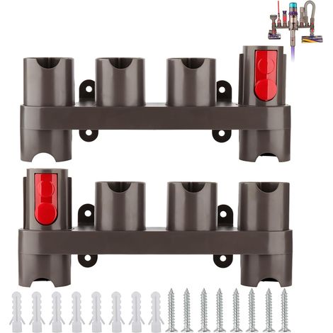 Lot de 2 supports d'accessoires pour aspirateurs Dyson Gen5 V15 V12 V7 V8 V10 V11 SV10 SV11 (10 emplacements de rangement) (1/5)