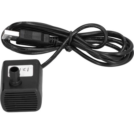 Mini-Wasserpumpe 170 l/h, wasserdicht, 12 V DC, mit USB-Anschluss für Aquarien und Springbrunnen (1/5)