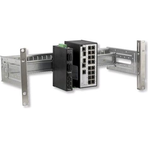 Intellinet Supporto Guida DIN 4U per Armadi Rack 19'' Grigio