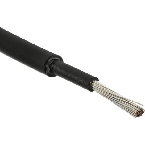 Jandei - Premium Solar Cable 4mm² 1 metro negro negativo cable fotovoltaico