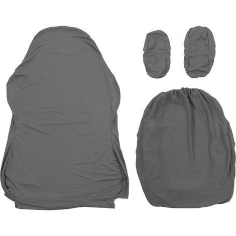Housse de chaise de bureau unie en soie de lait, housse de chaise gaming, housse de chaise de compétition pour cybercafé, housse de chaise élastique anti-poussière pour siège de direction, gris clair (1/5)