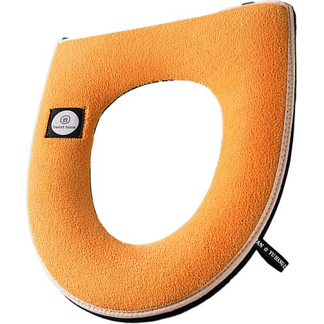 Tapis De Siège De Toilette - En Fibre Acrylique Élastique - Pour Sièges Ronds Et U - Lavable En Machine - Lot De 4 (1/5)