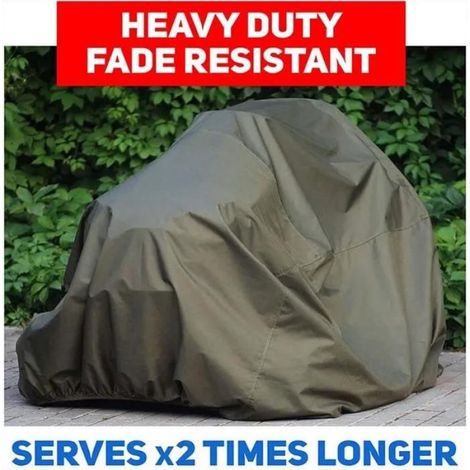 Housse De Protection Quad - Ripstop 210D Impermeable Anti-Uv - Pour Vtt Et Tondeuse Autoportee - 170 X 61 X 117 Cm - Vert (1/4)