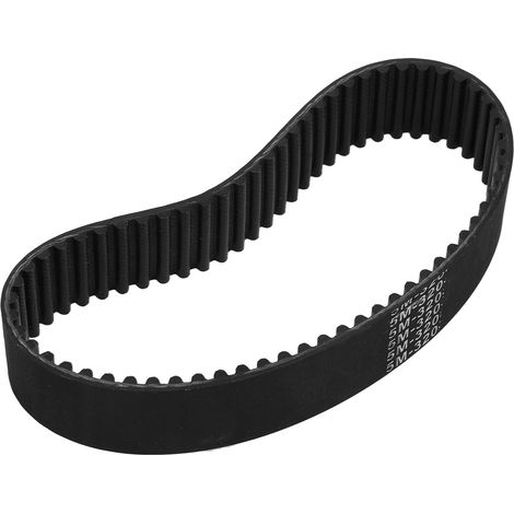 Courroie de transmission 5M-320-25 pour trottinette électrique, haute résistance à l'usure et à la chaleur, en caoutchouc renforcé. (1/5)