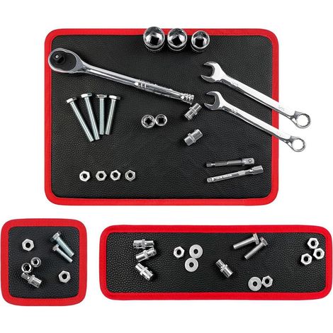 3 pièces Tapis à Outils magnétiques, Tapis magnétique Flexible pour clé vis Boulon écrou Petites pièces métalliques (1/5)