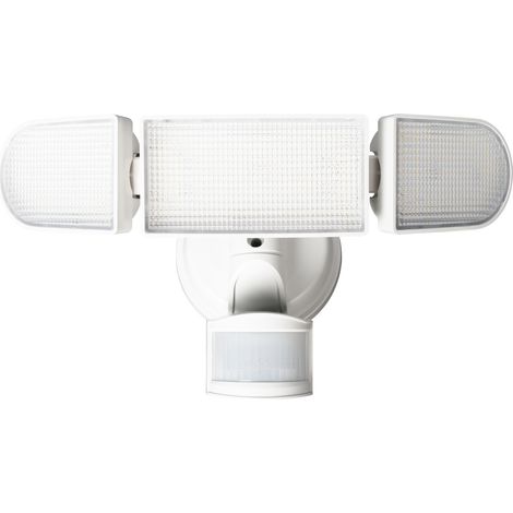 Foco LED exterior con sensor de movimiento y 3 cabezales (1/5)