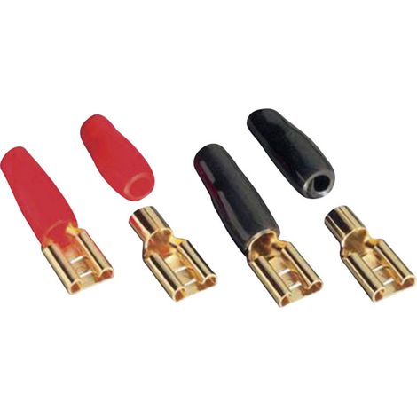 Sinuslive Car HiFi Lautsprecherstecker-Set 1 x 6 mm²  vergoldet