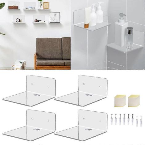 Porte-brosse à dents, organiseur de brosses à dents, distributeur de dentifrice, gobelet pour bain de bouche, gobelet à dents mural sans perçage, ensemble de rangement pour salle de bain, noir translu (1/4)