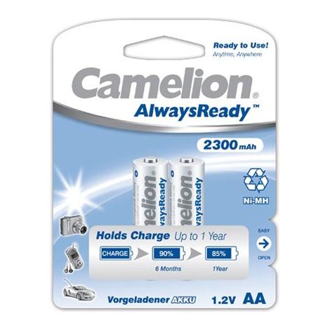 Rechargeable battery Camelion AA Mignon Always Ready 2300mAH (2 Pcs.)Camelion