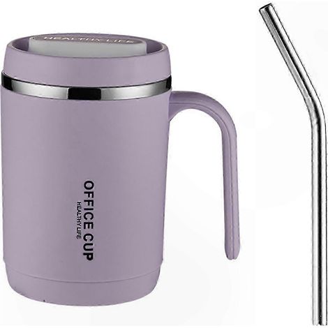 Doppelwandiger Kaffeebecher aus Edelstahl 304, isolierend und hitzebeständig, ideal für Tee und Bier, 11 Designs zur Auswahl, grau (1/5)