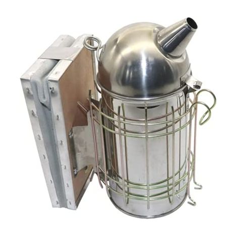 Pot de pulvérisation en Acier Inoxydable, Fumeur de Ruche, Feuille galvanisée avec Bouclier Thermique, Outil d'équipement pour l'apiculture (1/5)