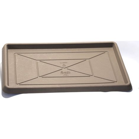 Sottovaso Rettangolare largo in Resina cm. 75 Tortora
