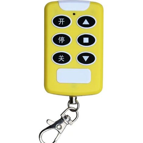 Mando a distancia de clonación de doble puerta de 433 MHz para puertas de garaje, puertas enrollables y portones correderos - amarillo