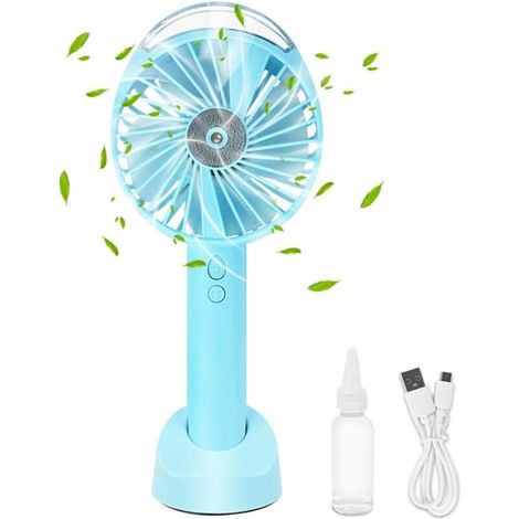 Pocket Fan Mist Fan Mini USB Personal Portable Rechargeable Battery Operated Hand Fan Mini Humidifier