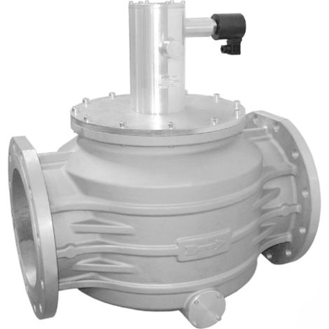 Magnetventil für manuelle Rückstellung, Gas, DN200, PN16, 6 bar, 230 V AC, Madas M16/RM, N.C.