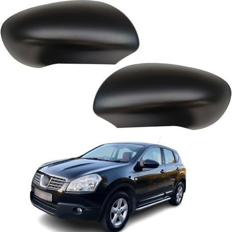Couvercle de Rétroviseur, Coque de Retroviseur Exterieur de Voiture Capuchon de Rétroviseur Compatible avec Qashqai 2007-2013 (1/5)