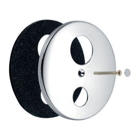 Rosace murale 440433 pour mitigeur de baignoire encastré MultiFlow chromé (1/4)