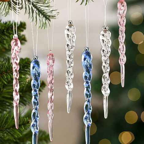 Décorations acrylique stalactites Décoration Noël Décoration Nouvel An Décoration hiver (1/5)