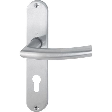 HOPPE® Drückergarnitur mit Langschild Trondheim E1430Z/302, Edelstahl, 2913647 (1/2)