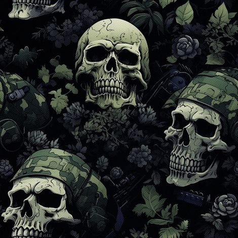 Tela decorativa para exteriores Oxford - Motivo de calavera I DX4800 (1/5)