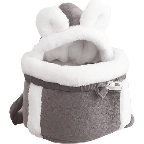 Borsa trasportino anteriore per gatti Comodo trasportino con chiusura regolabile 2 tasche portaoggetti per snack e accessori Borsa trasportino da viaggio morbida per d (1/5)