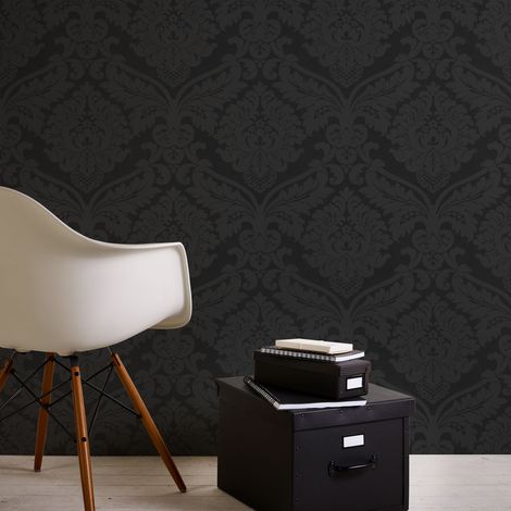 A.S. Creation Black & White 4 | 552631 | Vliestapete Barock | 0.53 m x 10.05 m | Schwarz (1/4)